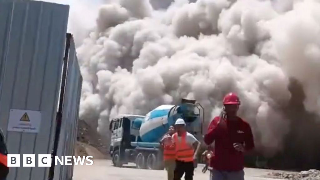 Moment Bangkok high-rise under construction collapses following Myanmar quake