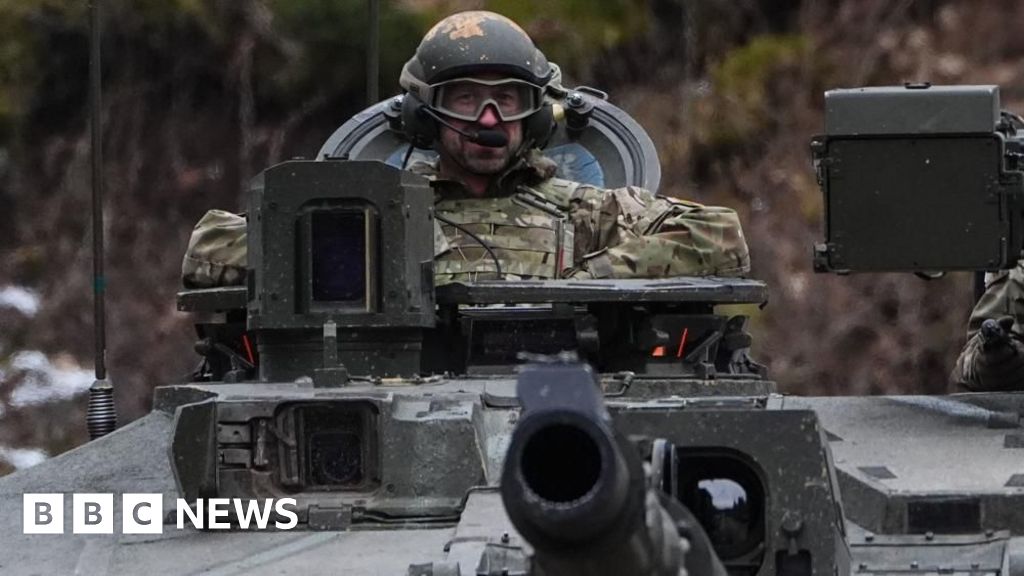 Prince William sends message from tank near Russian border on Estonia trip